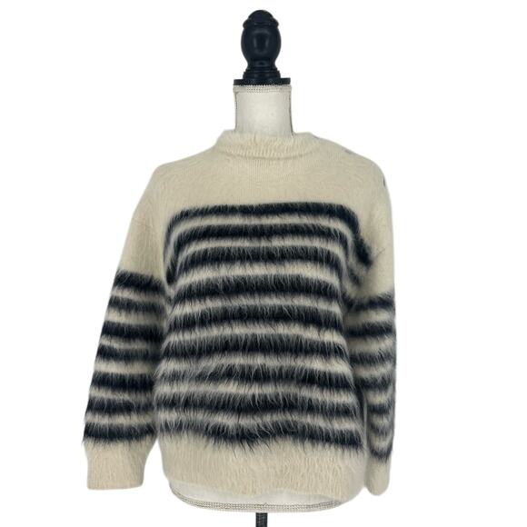 Bottega Veneta Striped Heavy Mariniere Mohair Sweater - Picture 2 of 11